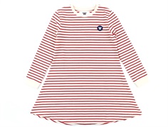 Wood Wood kjole Aya offwhite/red stripes